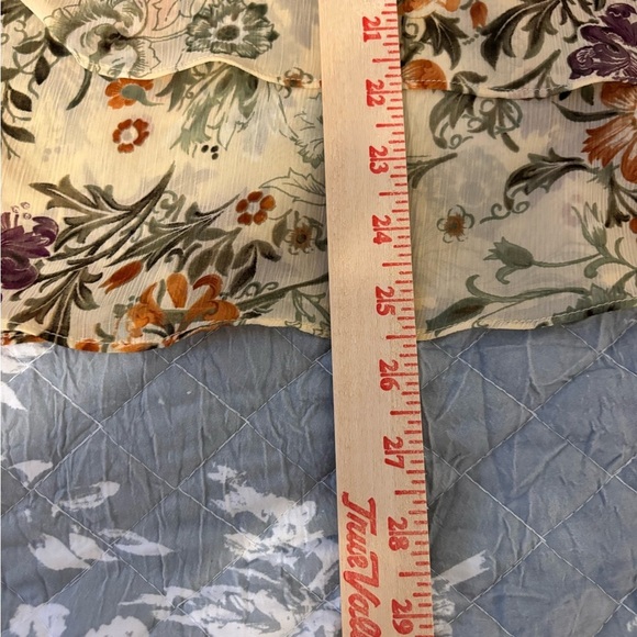 Lane Bryant Multicolor Floral Ruffle Blouse - Picture 4 of 7